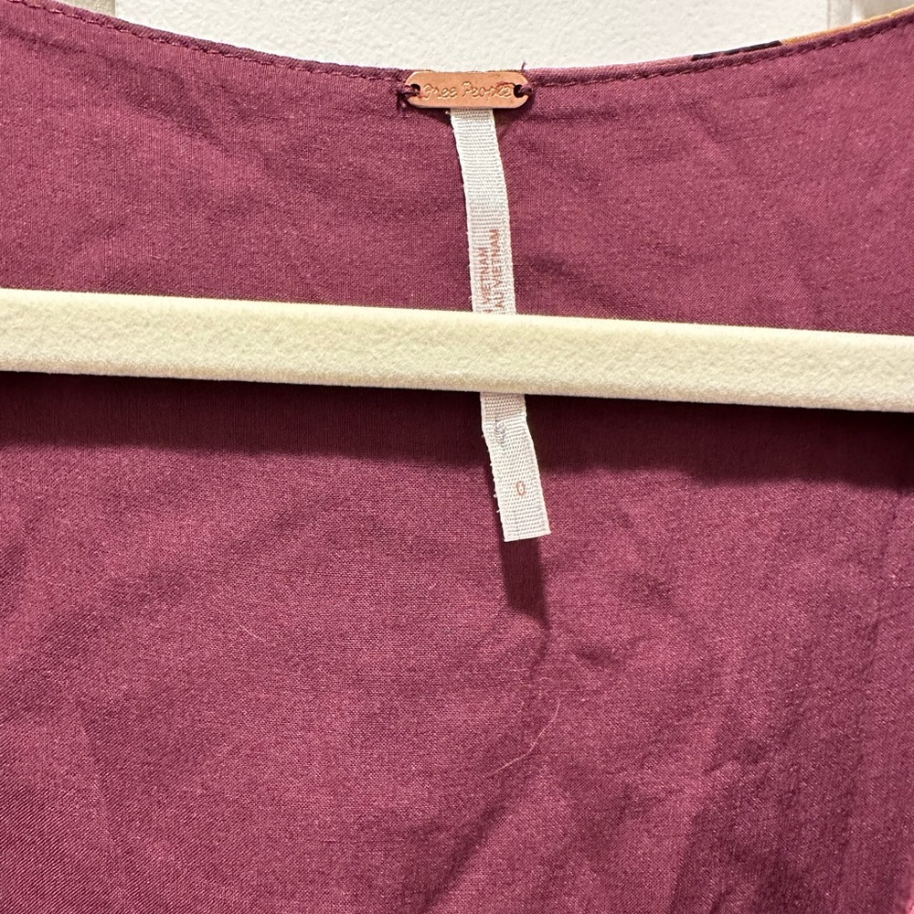 Free People Maroon Mini - Picture 2 of 3